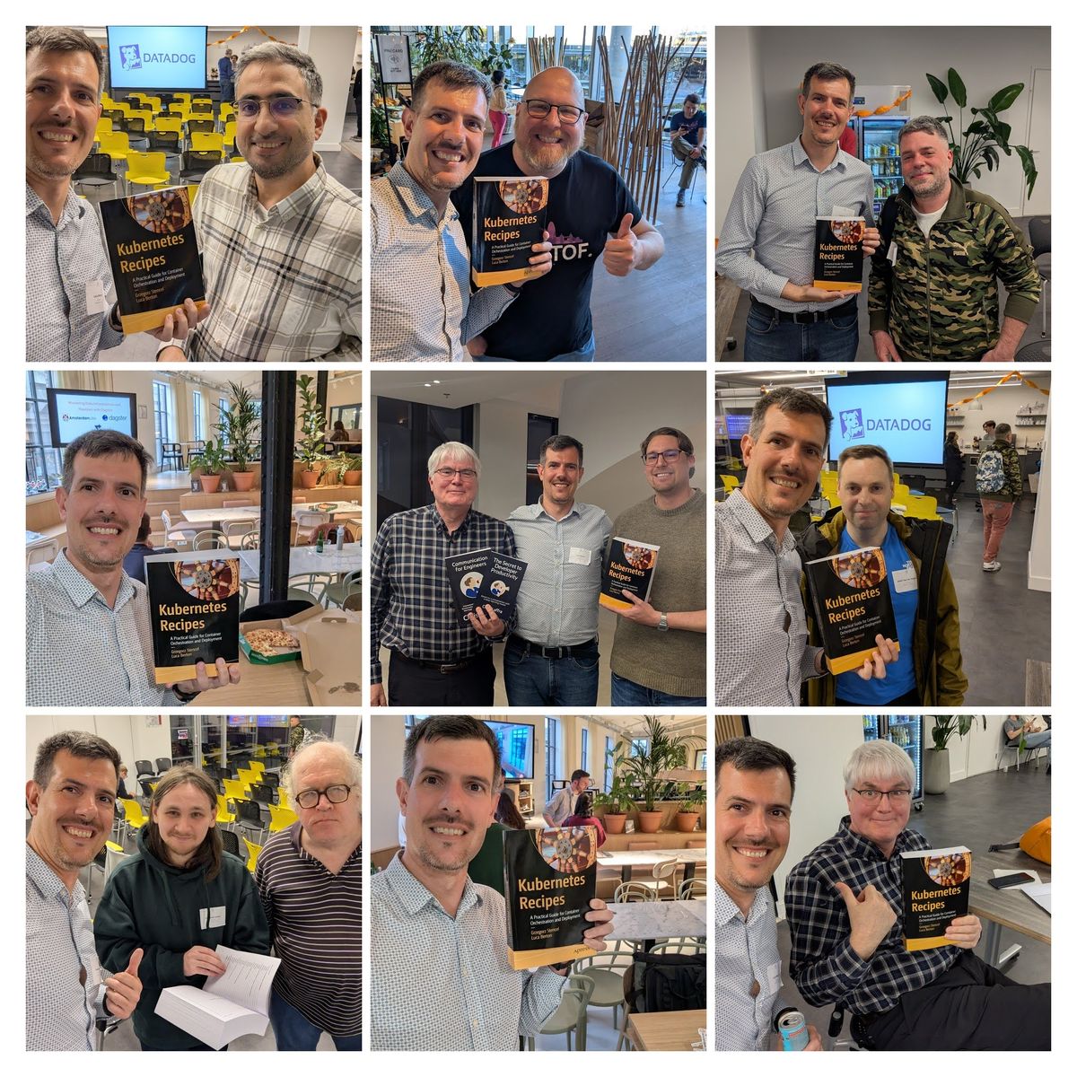 Kubernetes Recipes community meetup collage